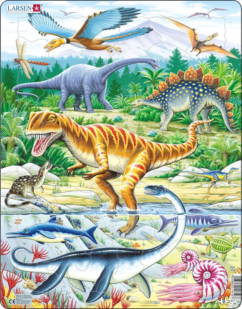 Cover: 7023852116197 | Puzzle - Dinosaurier aus der Jurazeit | Puzzle | Larsen