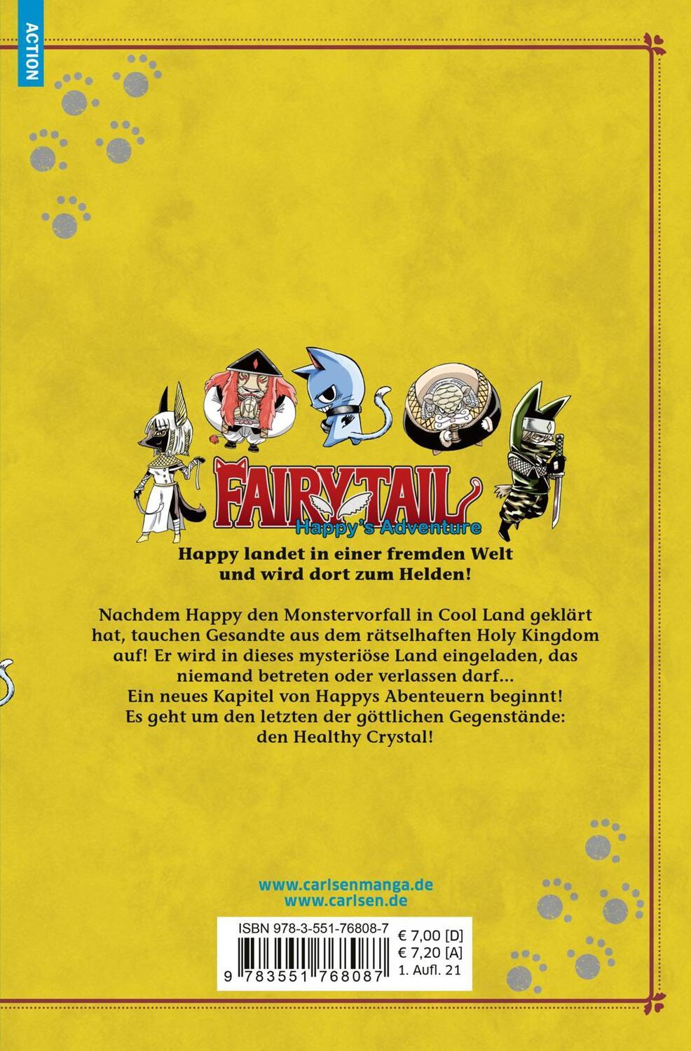 Rückseite: 9783551768087 | Fairy Tail - Happy's Adventure 5 | Kenshiro Sakamoto (u. a.) | Buch