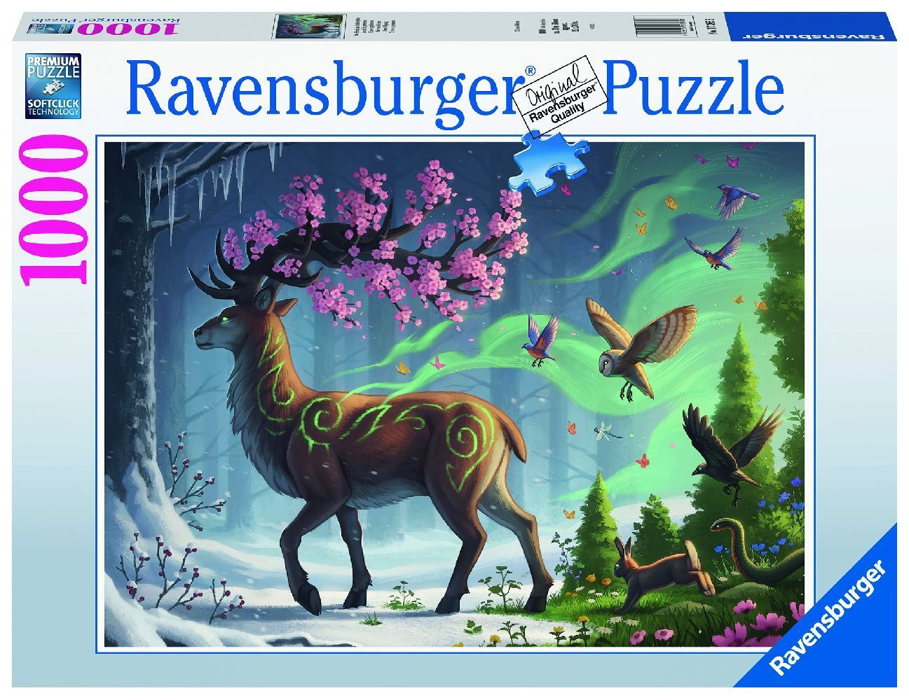 Cover: 4005556173853 | Ravensburger Puzzle 17385 Der Hirsch als Frühlingsbote - 1000 Teile...