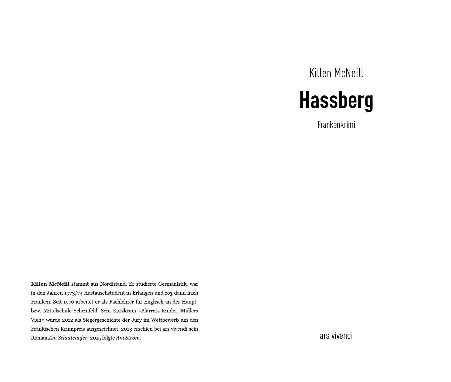 Bild: 9783747200971 | Hassberg | Frankenkrimi | Killen McNeill | Taschenbuch | 264 S. | 2019