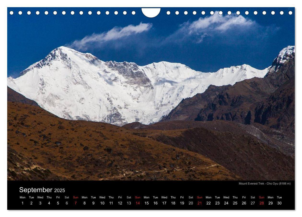 Bild: 9781325991471 | Mount Everest Trek (Wall Calendar 2025 DIN A4 landscape), CALVENDO...