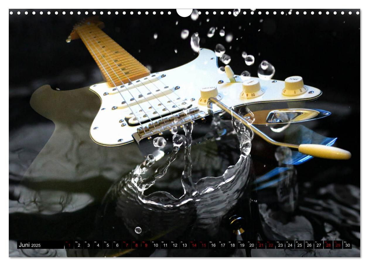 Bild: 9783435105373 | Gitarren im Wasser (Wandkalender 2025 DIN A3 quer), CALVENDO...