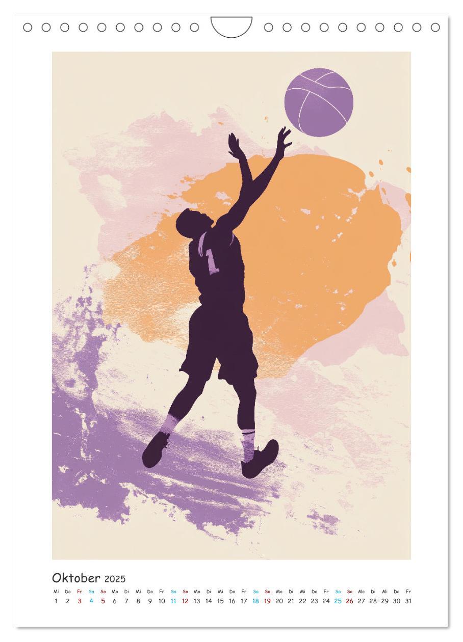 Bild: 9783457205099 | Basketball im Blut (Wandkalender 2025 DIN A4 hoch), CALVENDO...