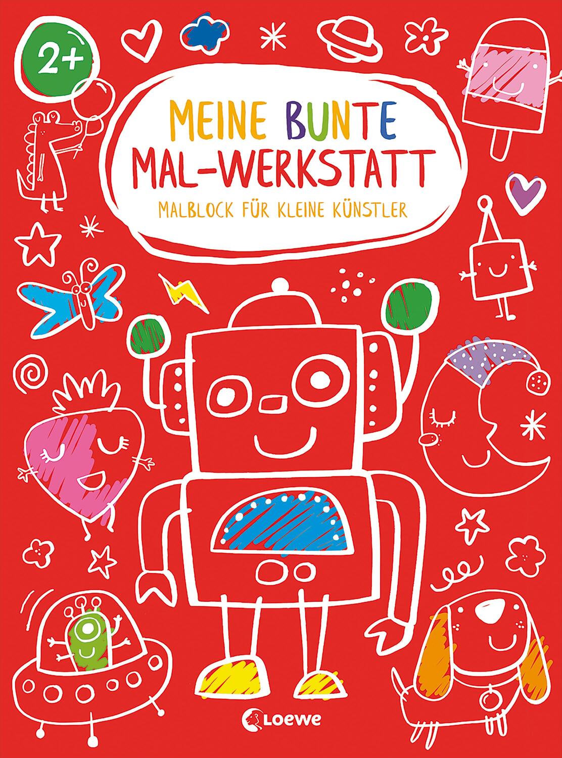 Cover: 9783743212015 | Meine bunte Mal-Werkstatt - Malblock für kleine Künstler - Roboter