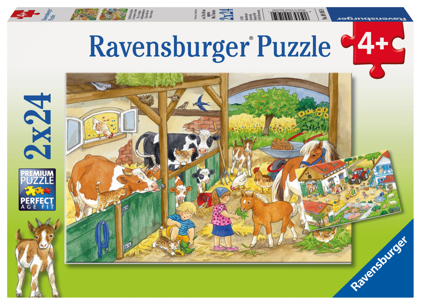 Cover: 4005556091959 | Ravensburger Kinderpuzzle - 09195 Fröhliches Landleben - Puzzle für...