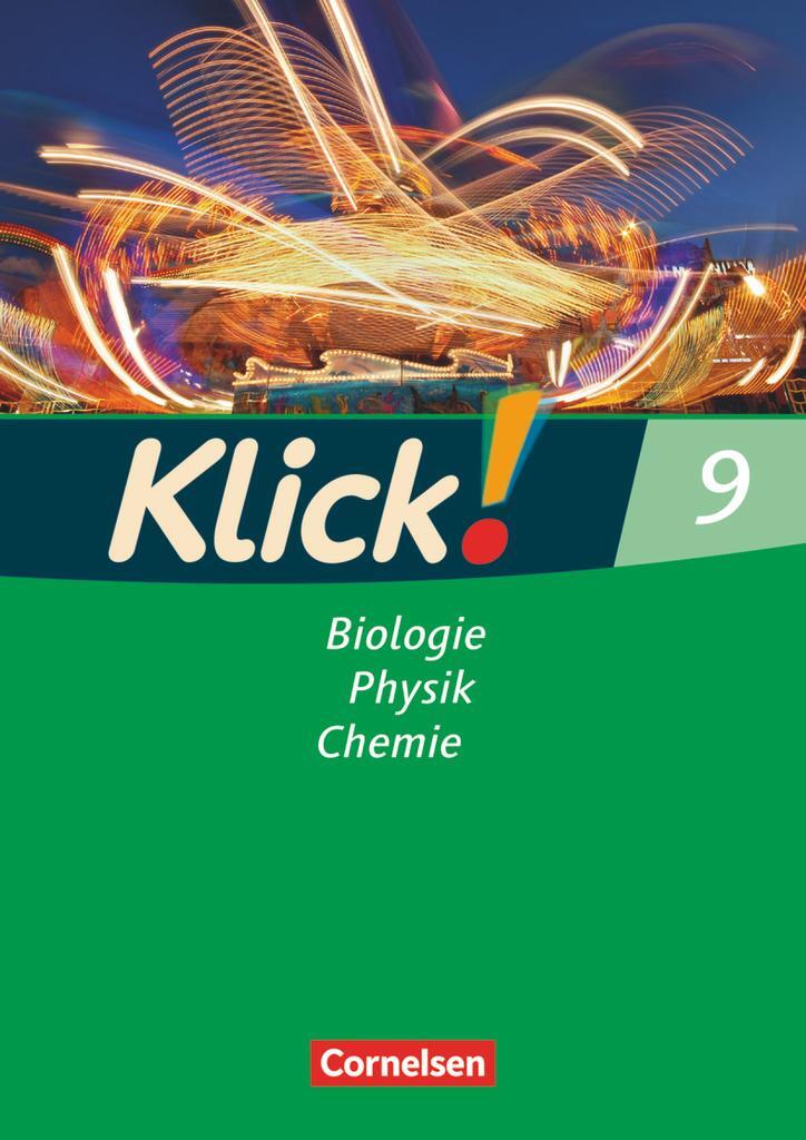 Cover: 9783060612321 | Klick! 9 Biologie, Physik, Chemie. Arbeitsheft. Westliche...