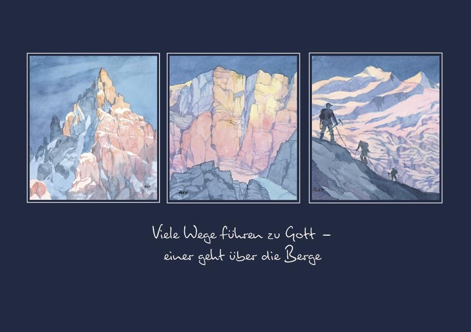 Cover: 9783702234645 | Reinhold Stecher Glückwunschkarte | Serie Impressionen, Motiv Berge