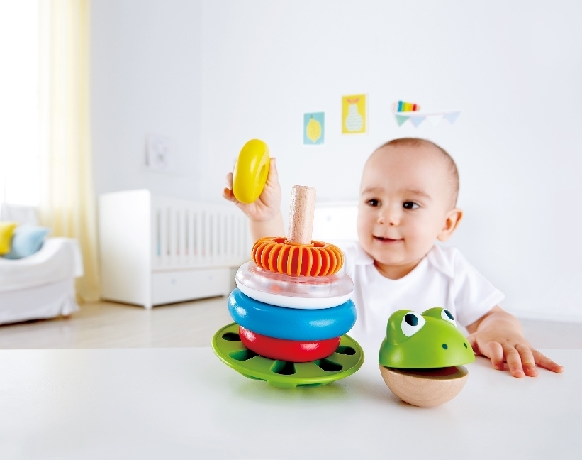 Bild: 6943478024953 | Hape Stapel Frosch | Stück | In Kartonage mit Plastiksichtfenster