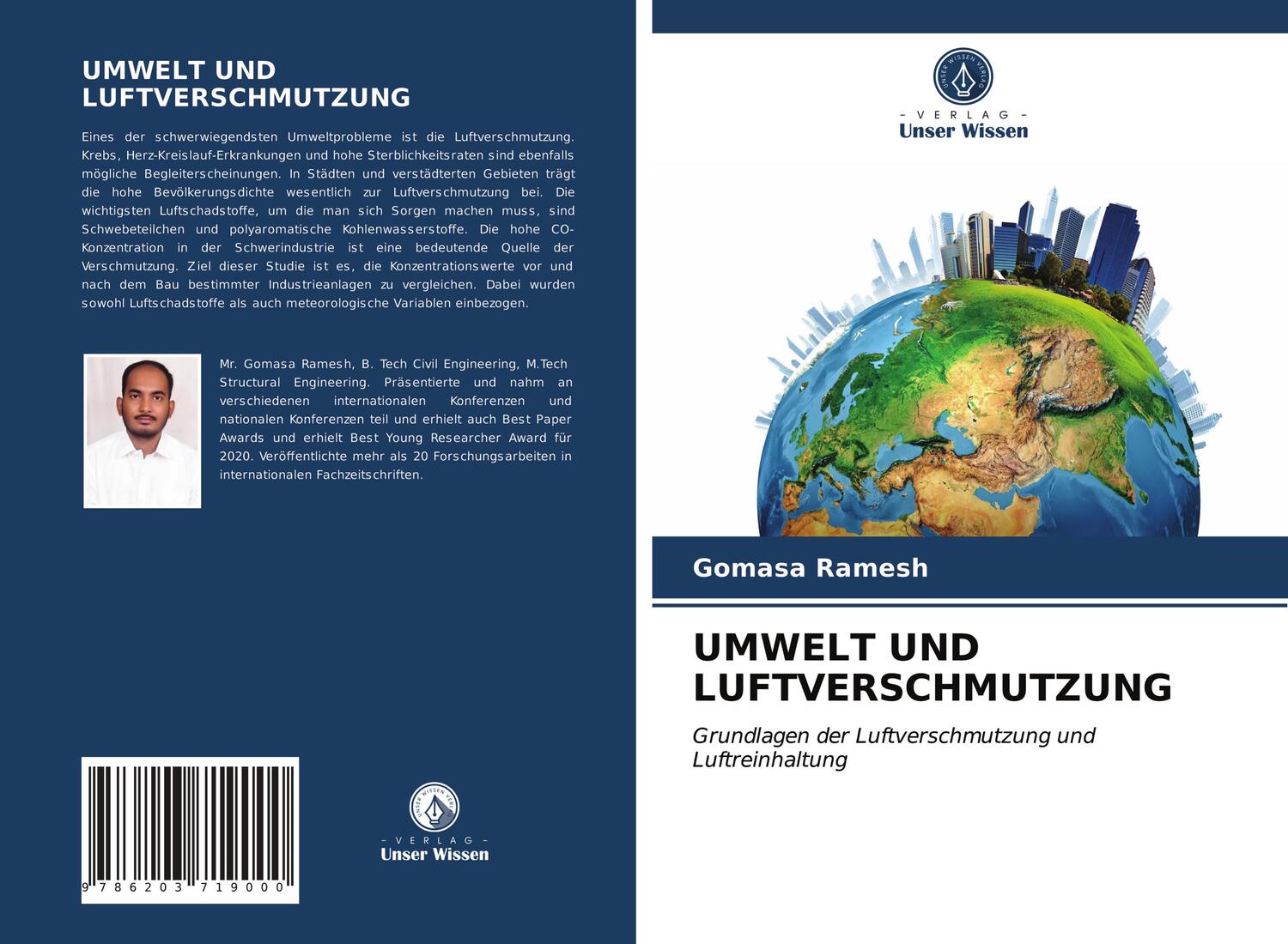 Cover: 9786203719000 | UMWELT UND LUFTVERSCHMUTZUNG | Gomasa Ramesh | Taschenbuch | Paperback