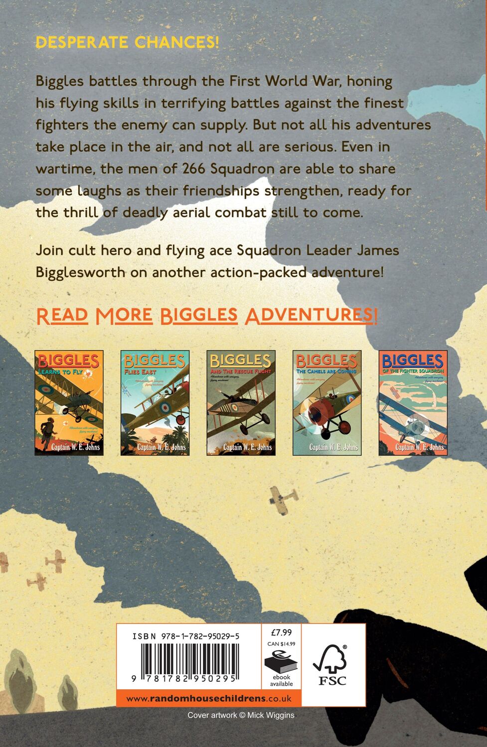 Rückseite: 9781782950295 | Biggles in France | W E Johns | Taschenbuch | Englisch | 2014