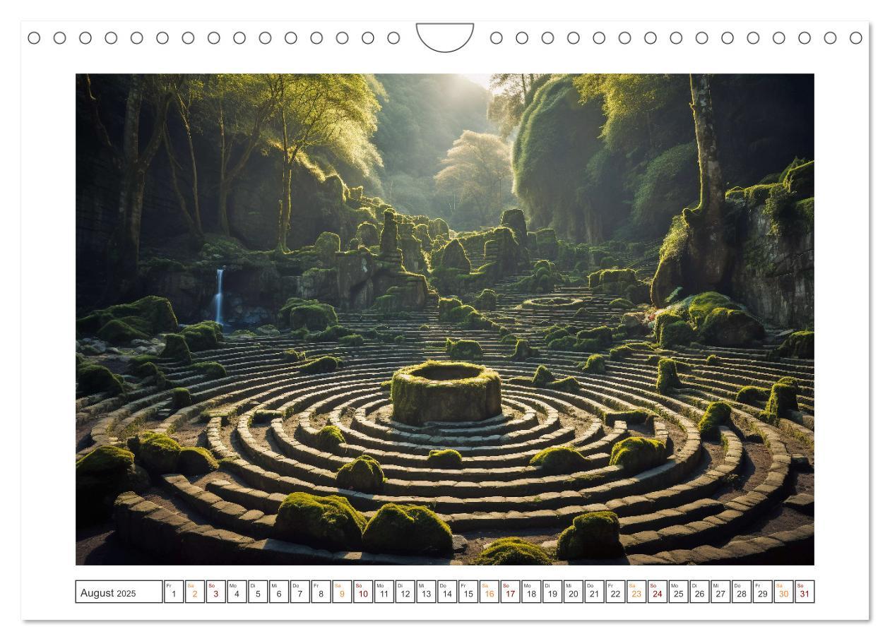 Bild: 9783383853524 | Irrgärten und Labyrinthe (Wandkalender 2025 DIN A4 quer), CALVENDO...