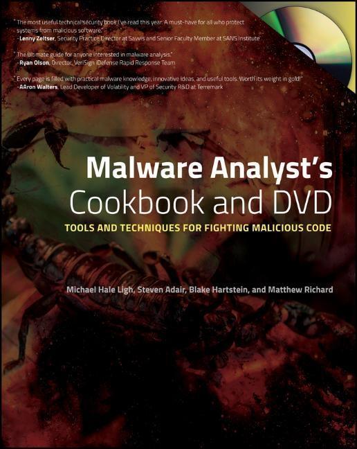 Cover: 9780470613030 | Malware Analyst's Cookbook and DVD - Tools and Techniques for...