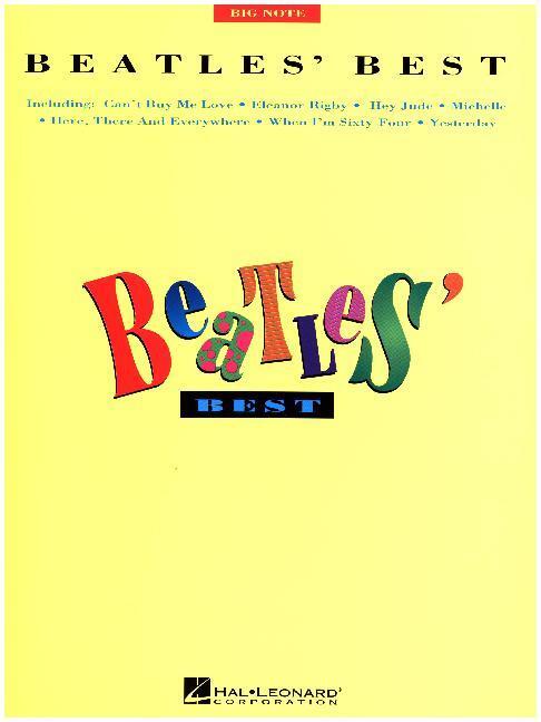 Cover: 73999225617 | The Beatles: Best (Big Note Piano) | Songbook für Klavier | Beatles