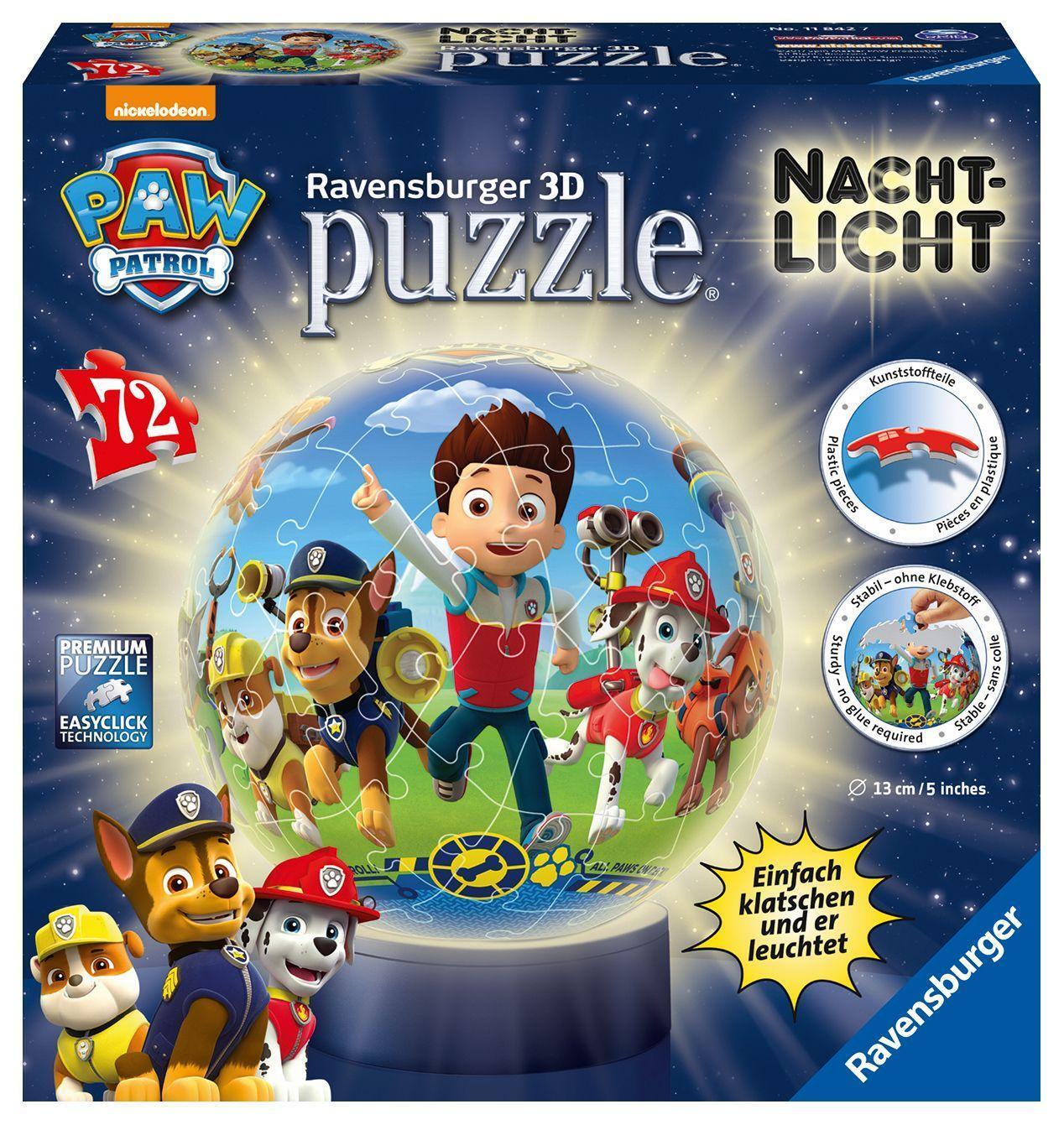 Cover: 4005556118427 | Ravensburger 3D Puzzle 11842 - Nachtlicht Puzzle-Ball Paw Patrol -...