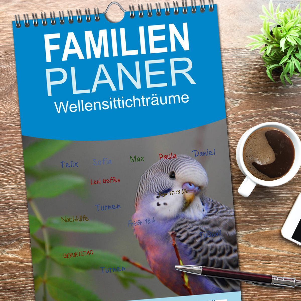 Bild: 9783457124604 | Familienplaner 2025 - Wellensittichträume - Der neue...