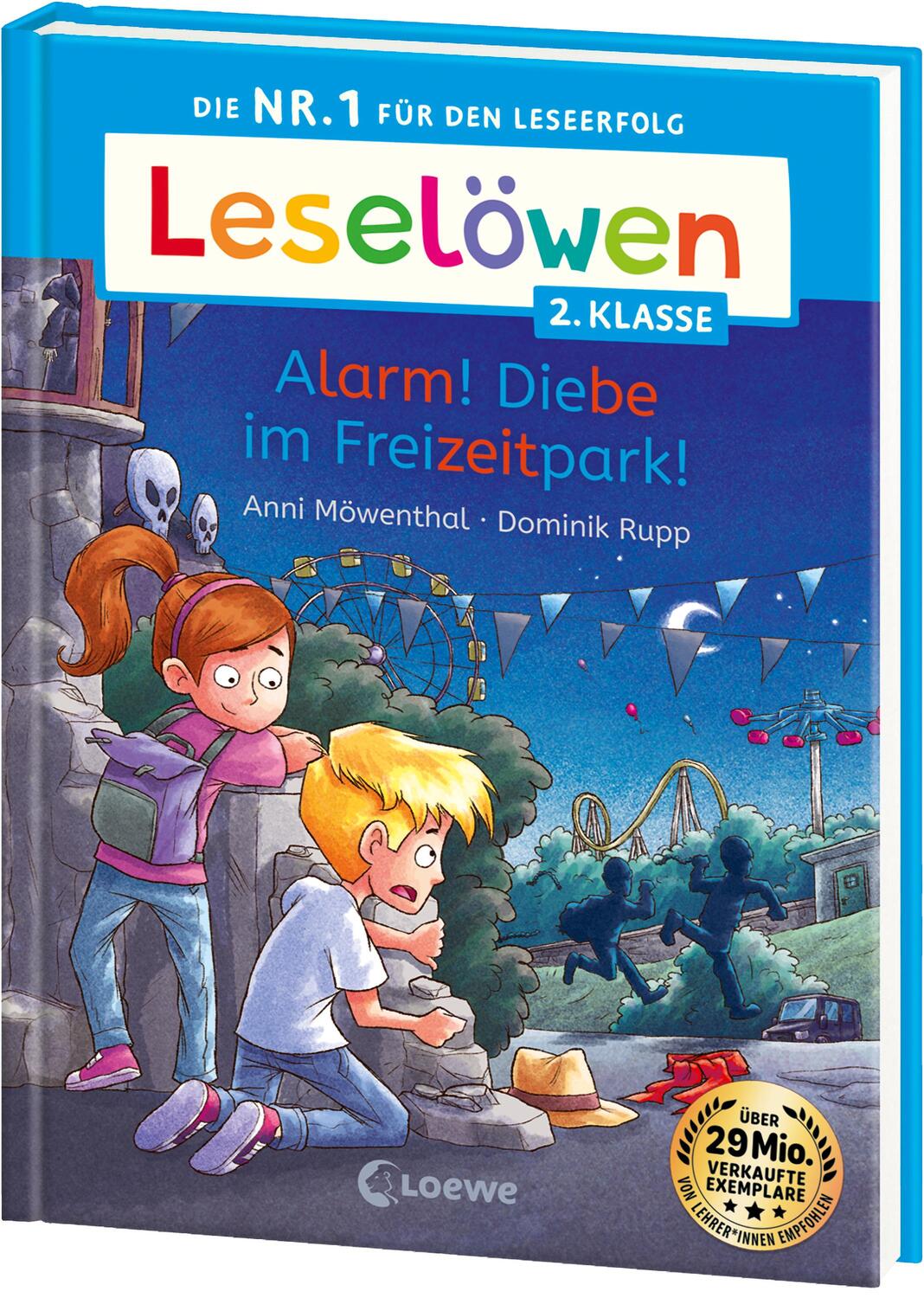 Cover: 9783743216204 | Leselöwen 2. Klasse - Alarm! Diebe im Freizeitpark! | Anni Möwenthal