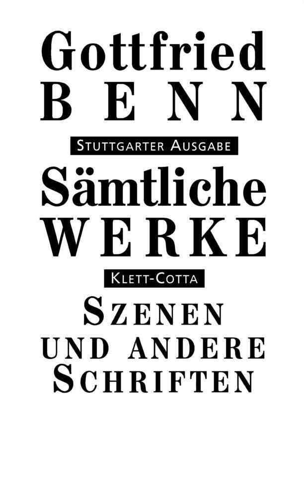 Cover: 9783608936339 | Sämtliche Werke - Stuttgarter Ausgabe. Bd. 7.1 (Sämtliche Werke -...