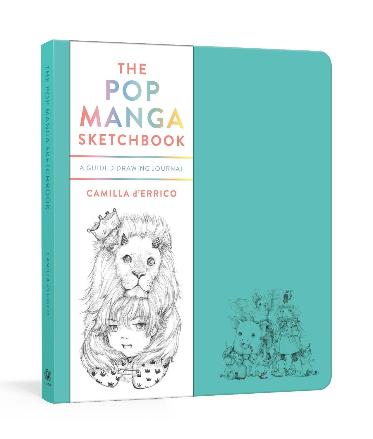 Cover: 9780593138229 | The Pop Manga Sketchbook | A Guided Drawing Journal | Camilla D'Errico