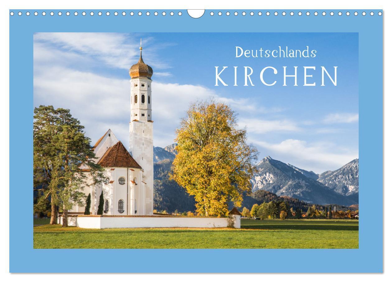 Cover: 9783435066360 | Deutschlands Kirchen (Wandkalender 2025 DIN A3 quer), CALVENDO...