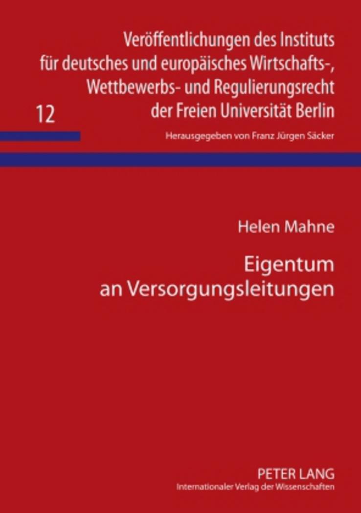 Cover: 9783631597071 | Eigentum an Versorgungsleitungen | Helen Mahne | Buch | Deutsch | 2009