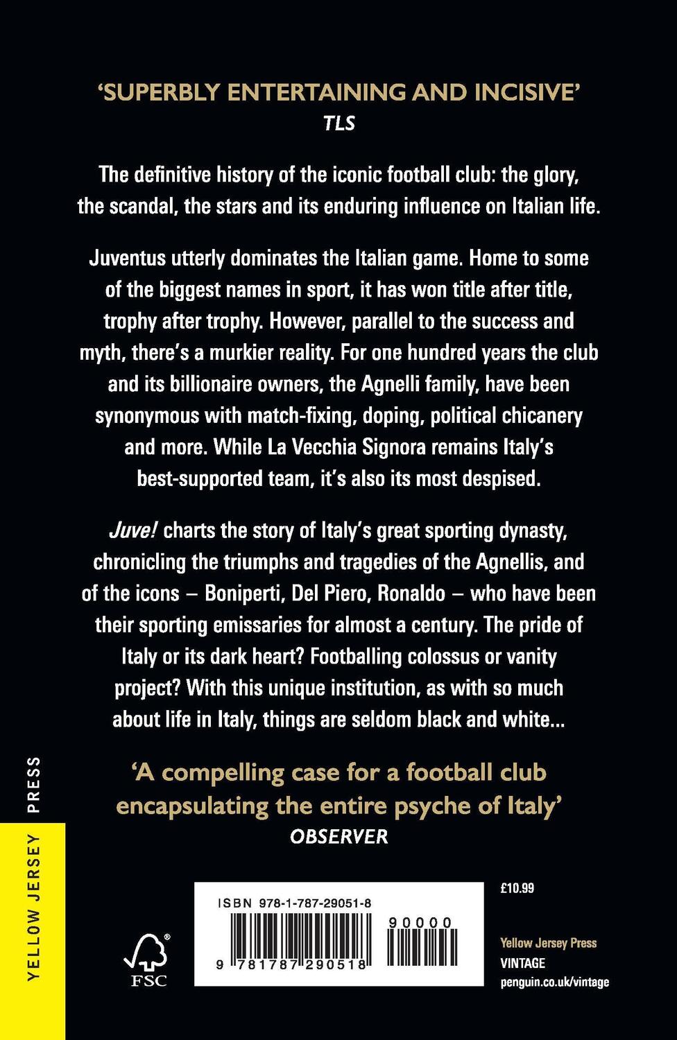 Rückseite: 9781787290518 | Juve! | 100 Years of an Italian Football Dynasty | Herbie Sykes | Buch