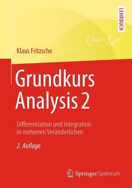 Cover: 9783642374944 | Grundkurs Analysis 2 | Klaus Fritzsche | Taschenbuch | Paperback | ix