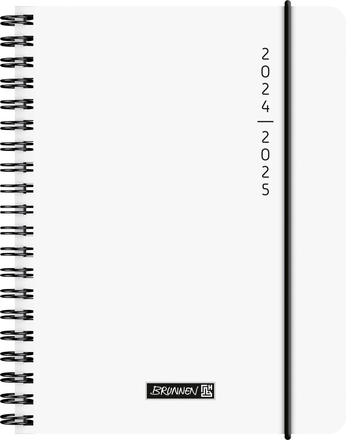 Cover: 4061947119602 | Schülerkalender 2024/2025 "Plain White", 2 Seiten = 1 Woche, A6,...