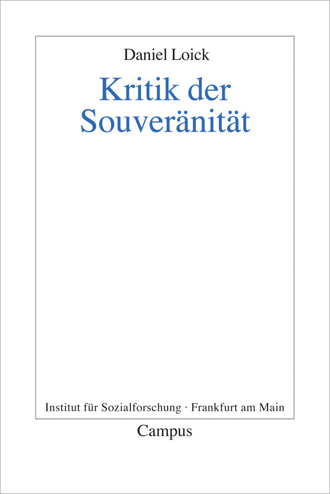 Cover: 9783593395142 | Kritik der Souveränität | Daniel Loick | Taschenbuch | 2012