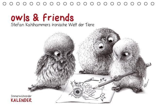 Cover: 9783660202403 | owls & friends Immerwährender Kalender (Tischkalender immerwährend...