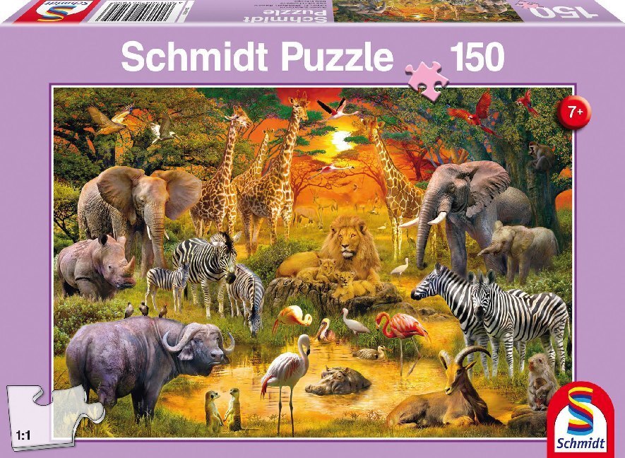 Cover: 4001504561956 | Tiere in Afrika (Kinderpuzzle) | Spiel | In Spielebox | Deutsch | 2016