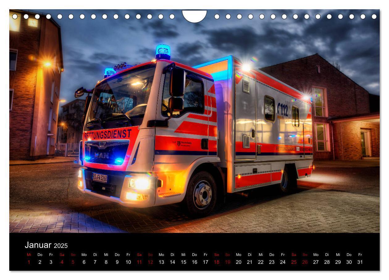 Bild: 9783435422579 | Feuerwehr und Rettungsdienst (Wandkalender 2025 DIN A4 quer),...