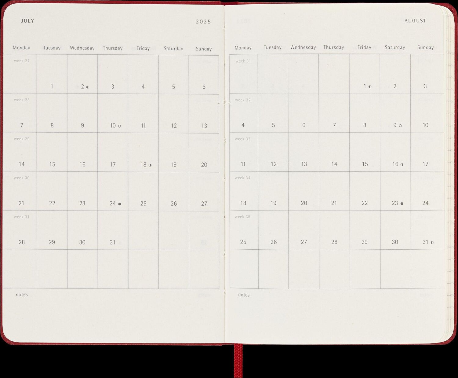 Bild: 8056999270353 | Moleskine 12 Monate Wochen Notizkalender 2025, Pocket/A6, 1 Wo = 1...