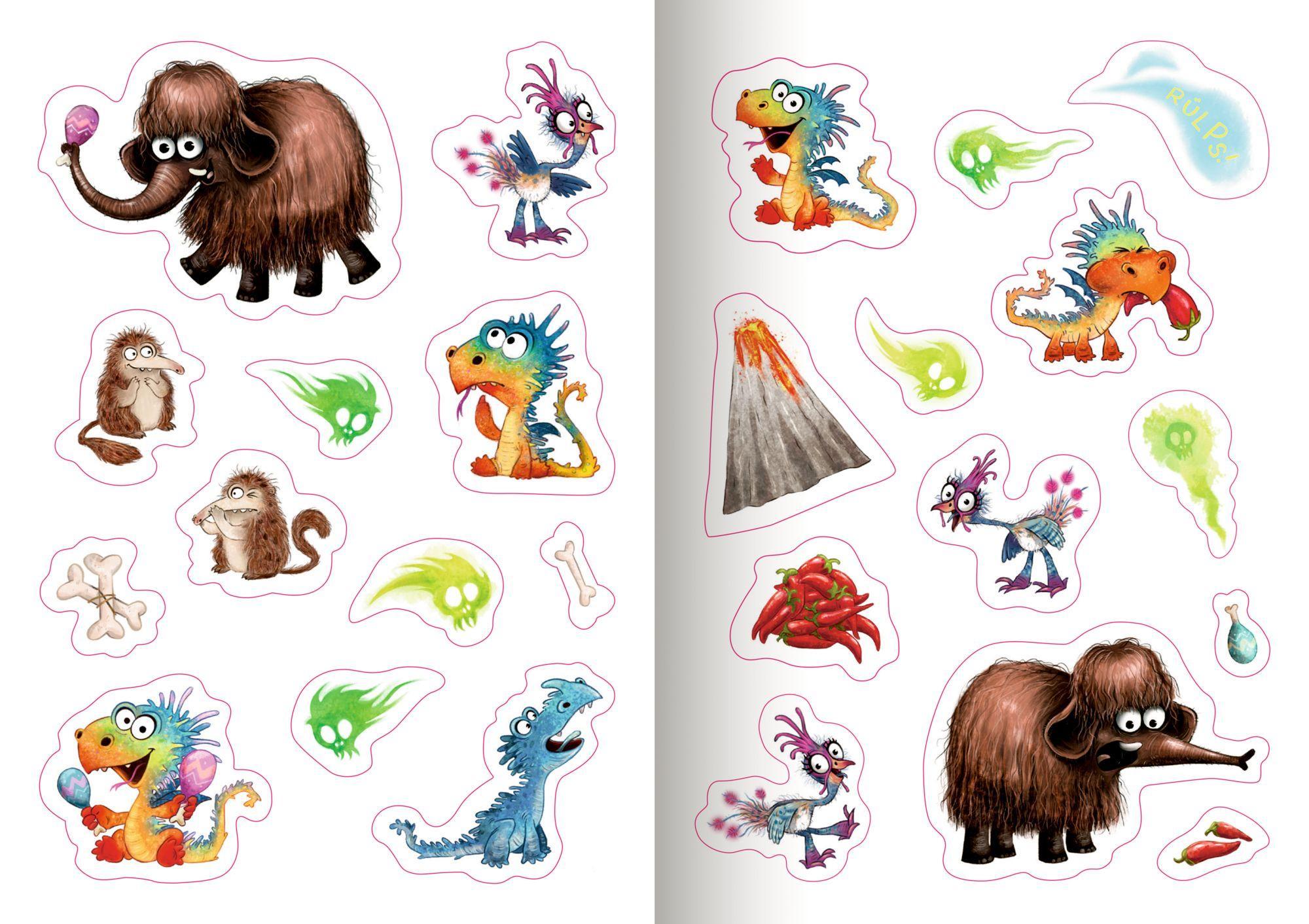 Bild: 4050003955568 | Furzipups, der Knatterdrache | Stickerheft | von | Taschenbuch | 16 S.