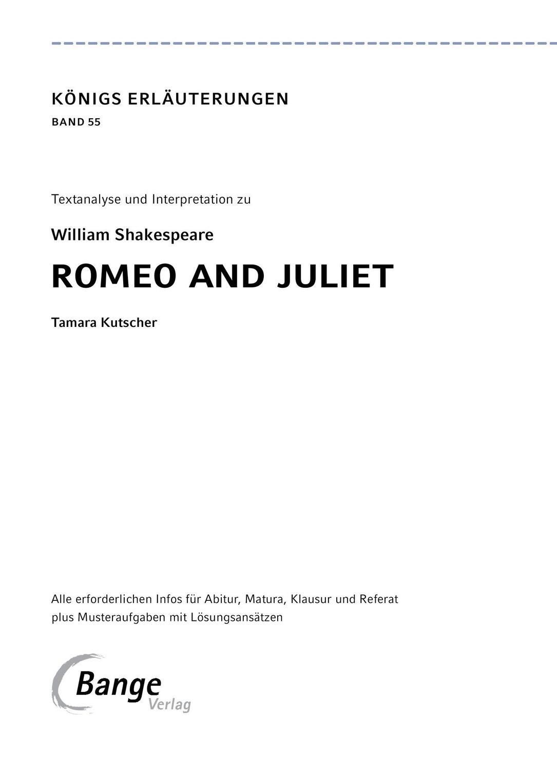 Bild: 9783804420953 | Romeo and Juliet (Romeo und Julia) von William Shakespeare | Buch