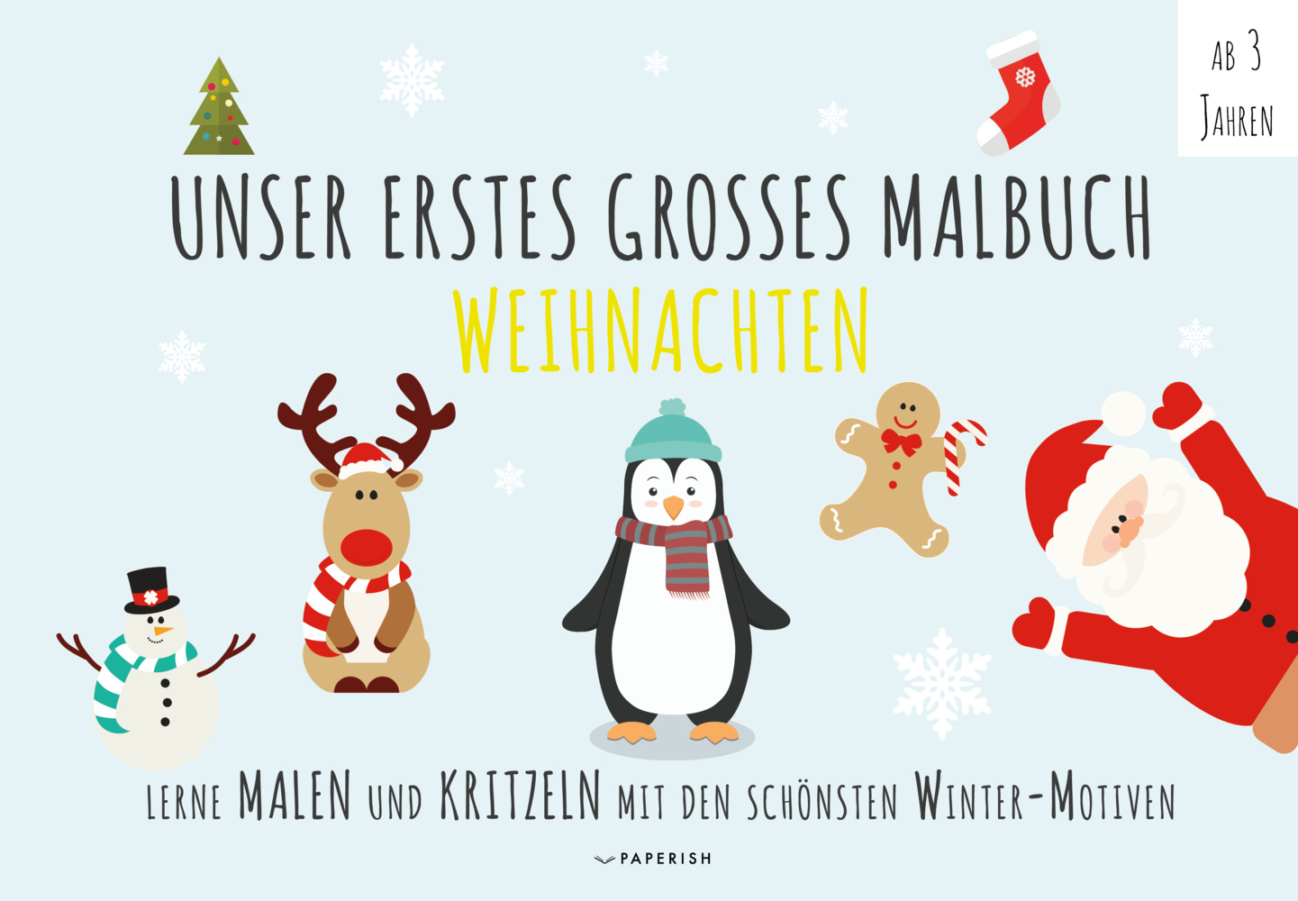 Cover: 9783968950013 | Unser erstes großes Malbuch - Winter | Milla Petersson (u. a.) | Buch