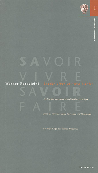 Cover: 9783799572750 | Savoir-vivre et savoir-faire | Werner Paravicini (u. a.) | Taschenbuch