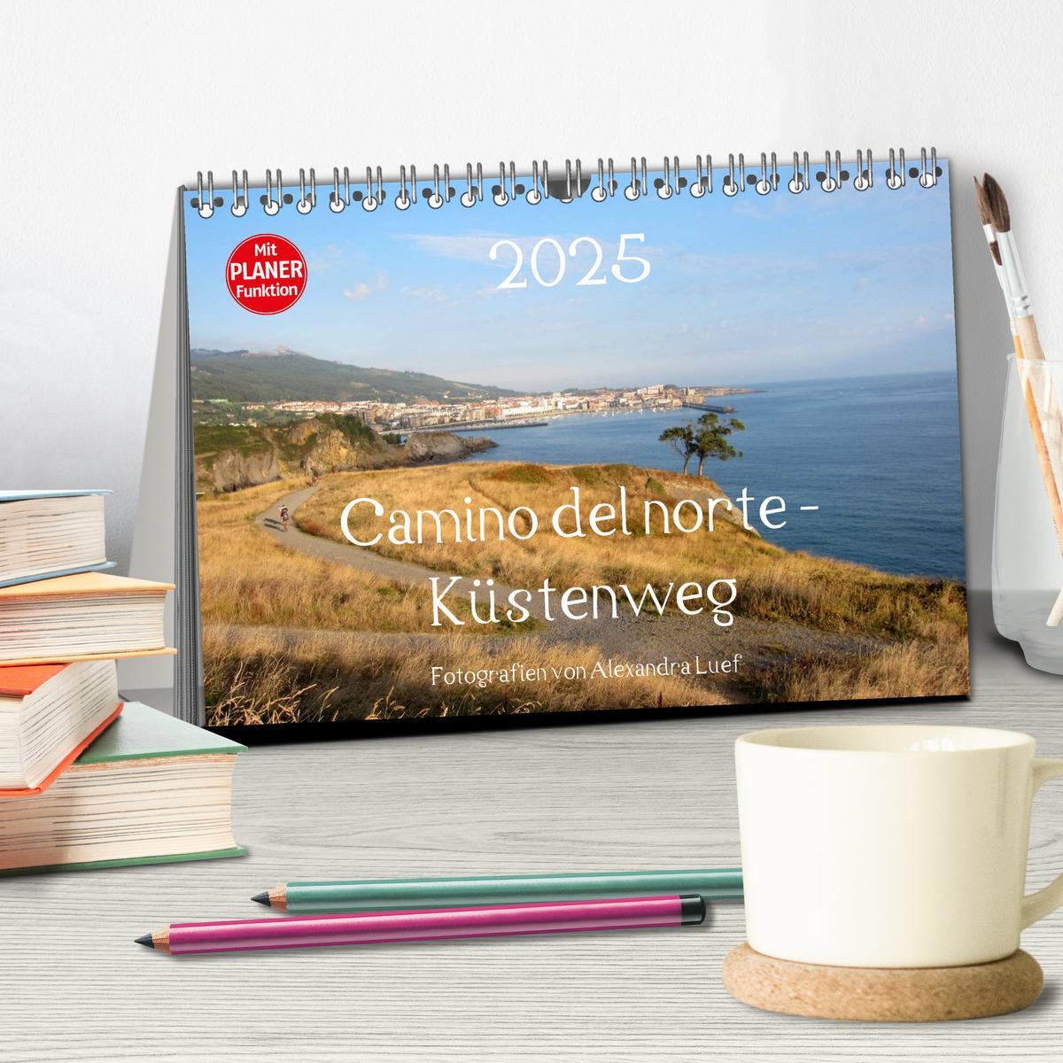 Bild: 9783435519927 | Camino del norte - Küstenweg (Tischkalender 2025 DIN A5 quer),...