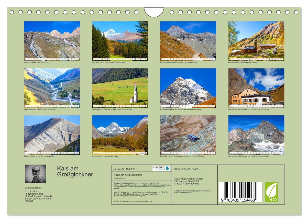 Bild: 9783435154463 | Kals am Großglockner (Wandkalender 2025 DIN A4 quer), CALVENDO...