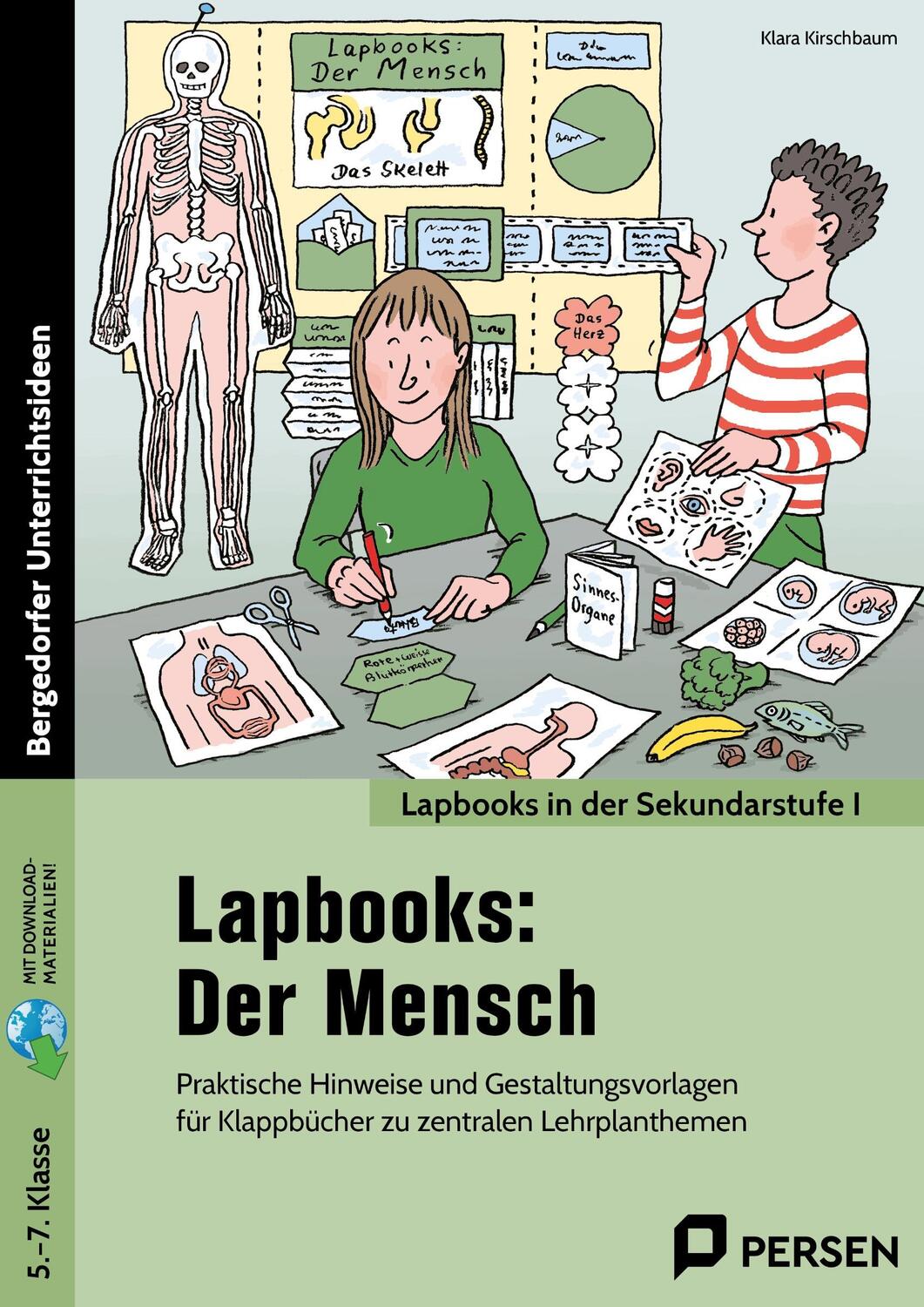 Cover: 9783403211570 | Lapbooks: Der Mensch | Klara Kirschbaum | Bundle | E-Bundle | Deutsch