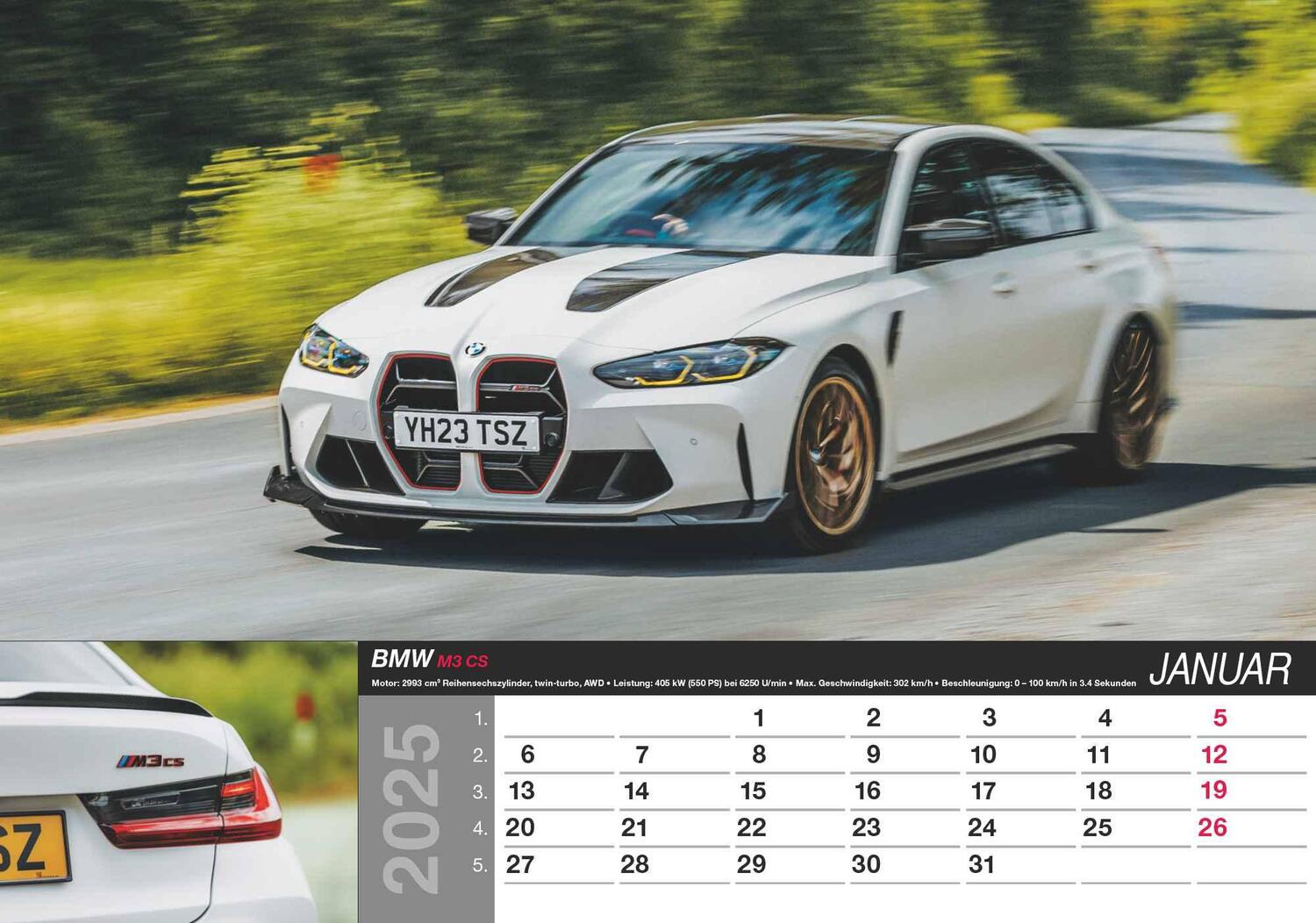 Bild: 4251732344115 | Fast Cars 2025 - Bildkalender 48,5x34 cm - mit vielen...