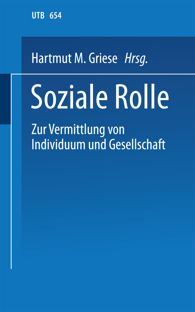 Cover: 9783810001986 | Soziale Rolle | Hartmut M. Griese | Taschenbuch | viii | Deutsch