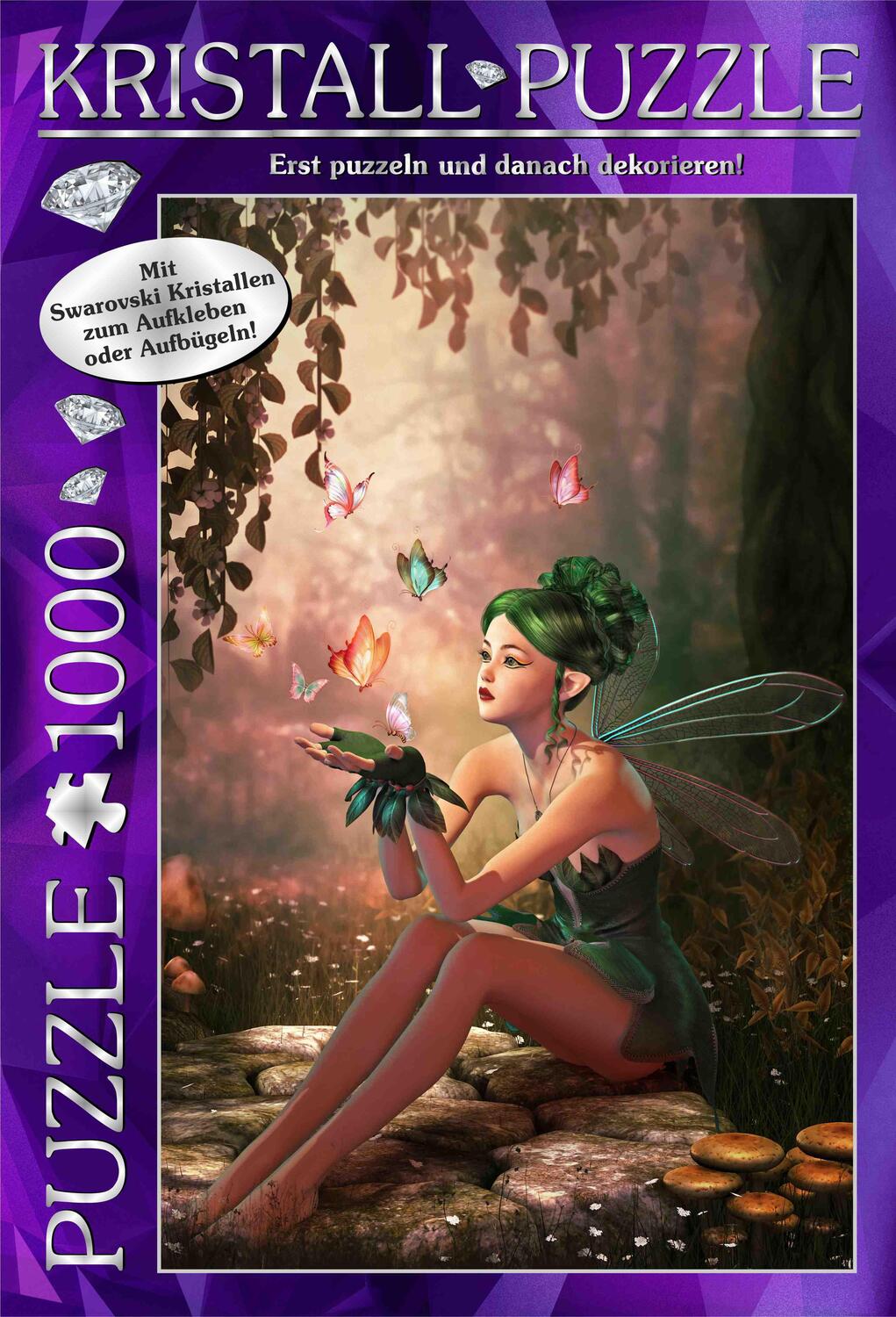Cover: 4260092645916 | M.I.C. Swarovski Kristall Puzzle Motiv: Fairy Forrest. 1000 Teile...