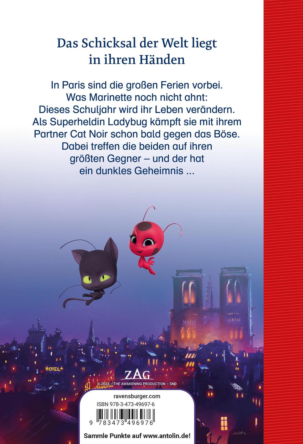 Rückseite: 9783473496976 | Miraculous: Ladybug und Cat Noir - Das Erstlesebuch zum Film | Buch