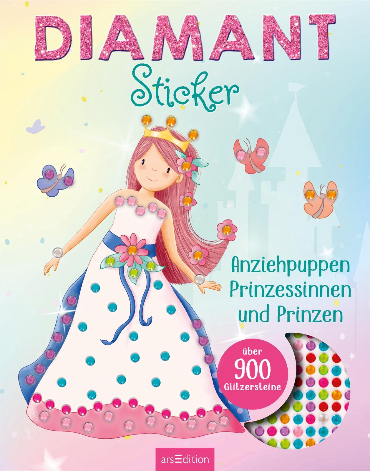 Bild: 9783845861319 | Diamantsticker Anziehpuppen - Prinzessinnen und Prinzen | Marlit Kraus