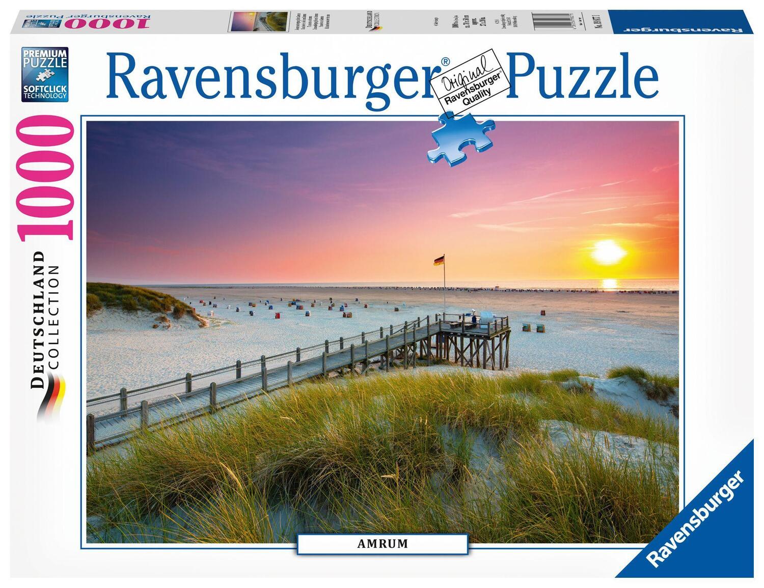 Cover: 4005556198771 | Sonnenuntergang über Amrum Puzzle 1000 Teile | Spiel | Deutsch | 2018