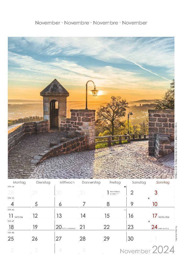 Bild: 4251732334994 | Thüringen 2024 - Bild-Kalender 23,7x34 cm - Regional-Kalender -...