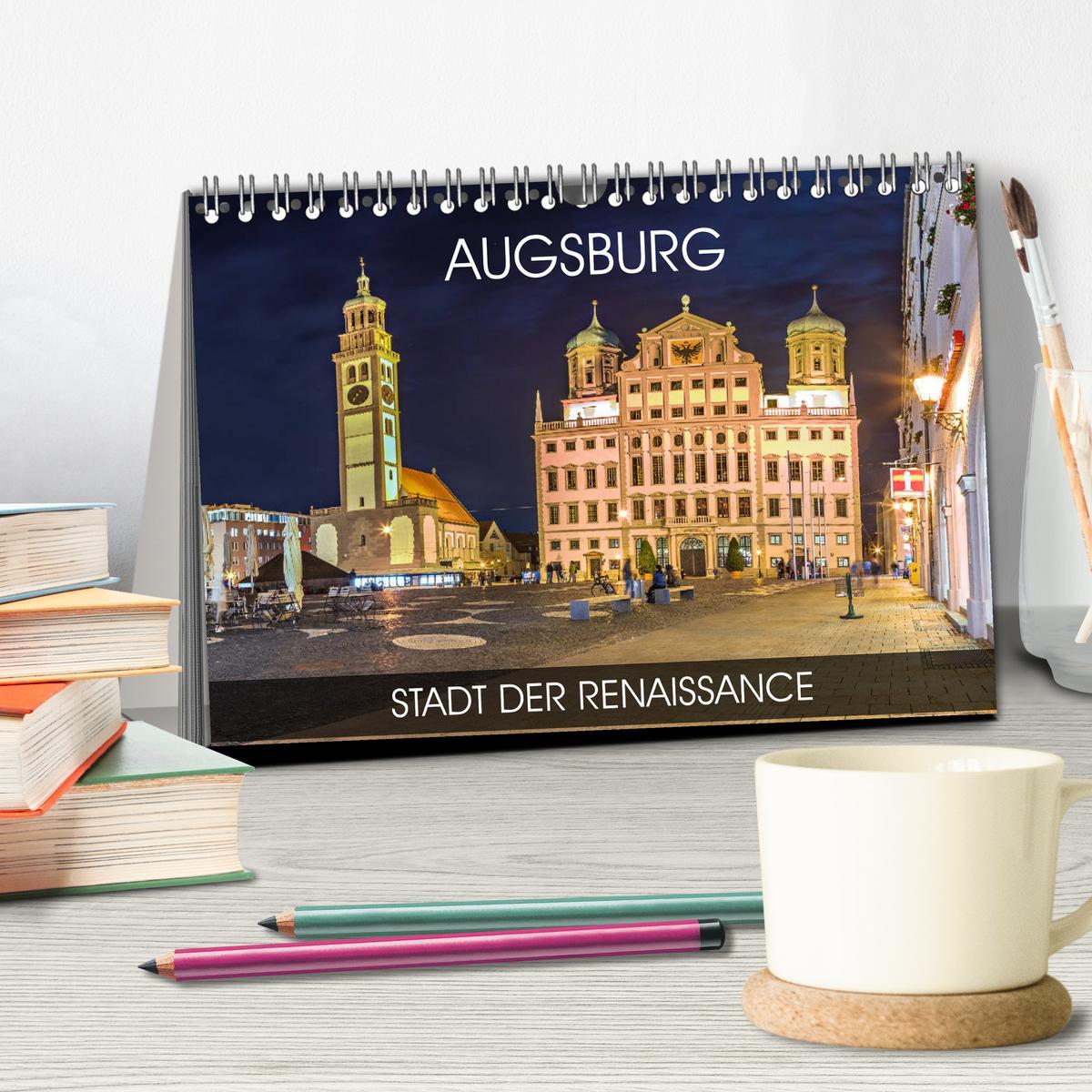 Bild: 9783435238071 | Augsburg - Stadt der Renaissance (Tischkalender 2025 DIN A5 quer),...