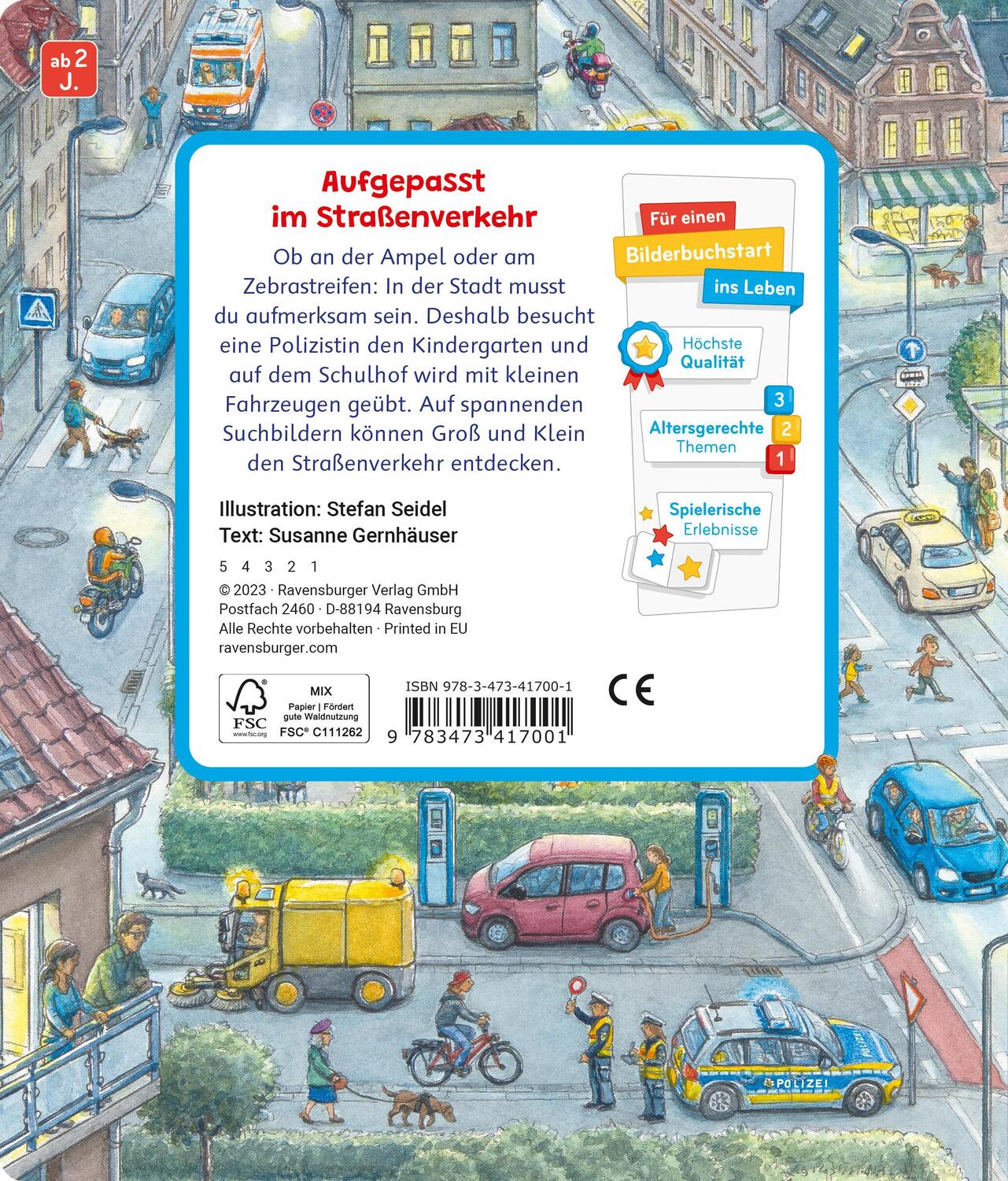 Rückseite: 9783473417001 | Sachen suchen: Im Straßenverkehr | Susanne Gernhäuser | Buch | 24 S.