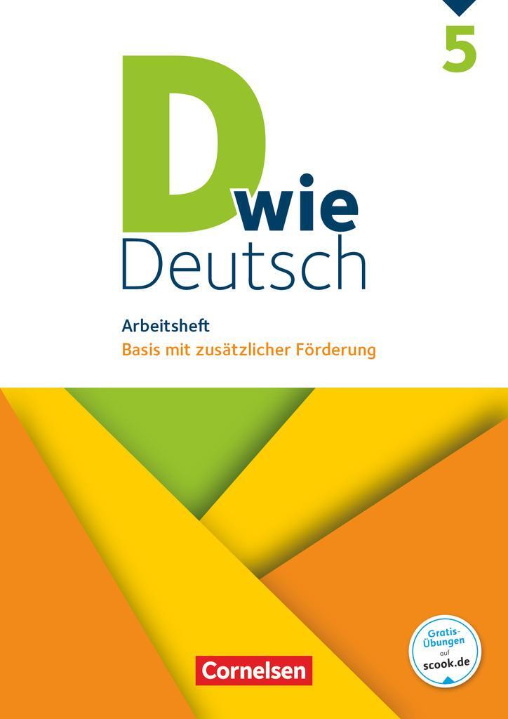 Cover: 9783062000034 | D wie Deutsch - Zu allen Ausgaben 5. Schuljahr - Arbeitsheft mit...