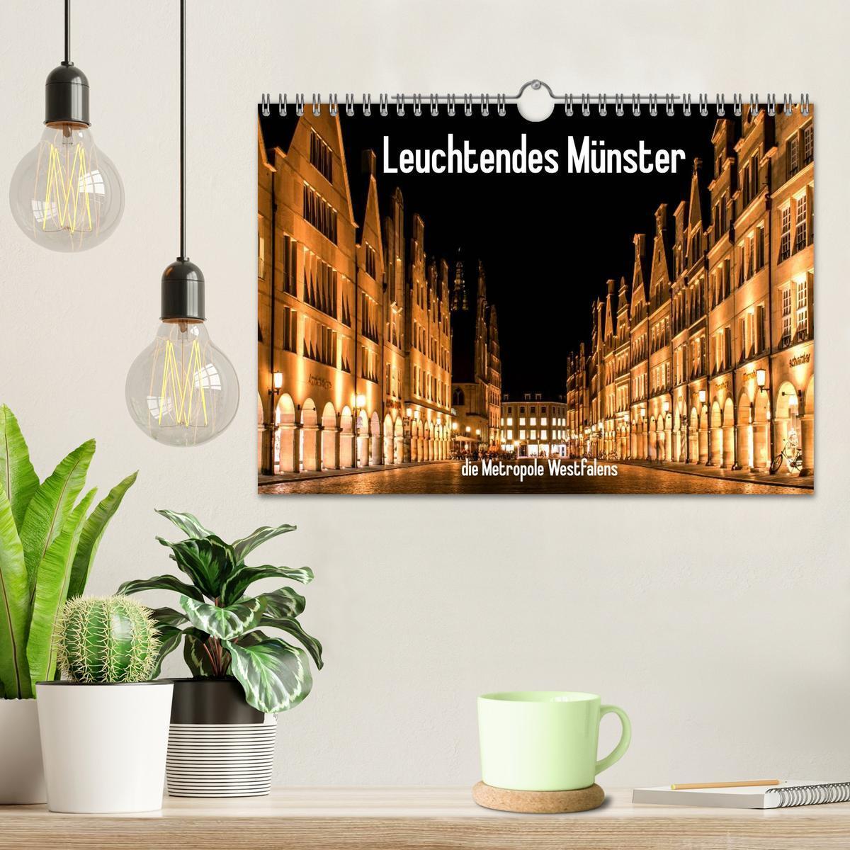 Bild: 9783435558889 | Leuchtendes Münster 2025 - die Metropole Westfalens (Wandkalender...